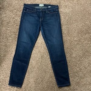 Dark blue den skinny jeans